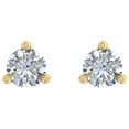 thumbnail image 3 of 0.40 Carat 3-Prong Set Diamond Stud Earrings in 10K Yellow Gold, 3 of 4
