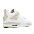 thumbnail image 3 of Girls Air Jordan 4 IV Retro GS Linen White Boarder Blue Light Sand 487, 3 of 3