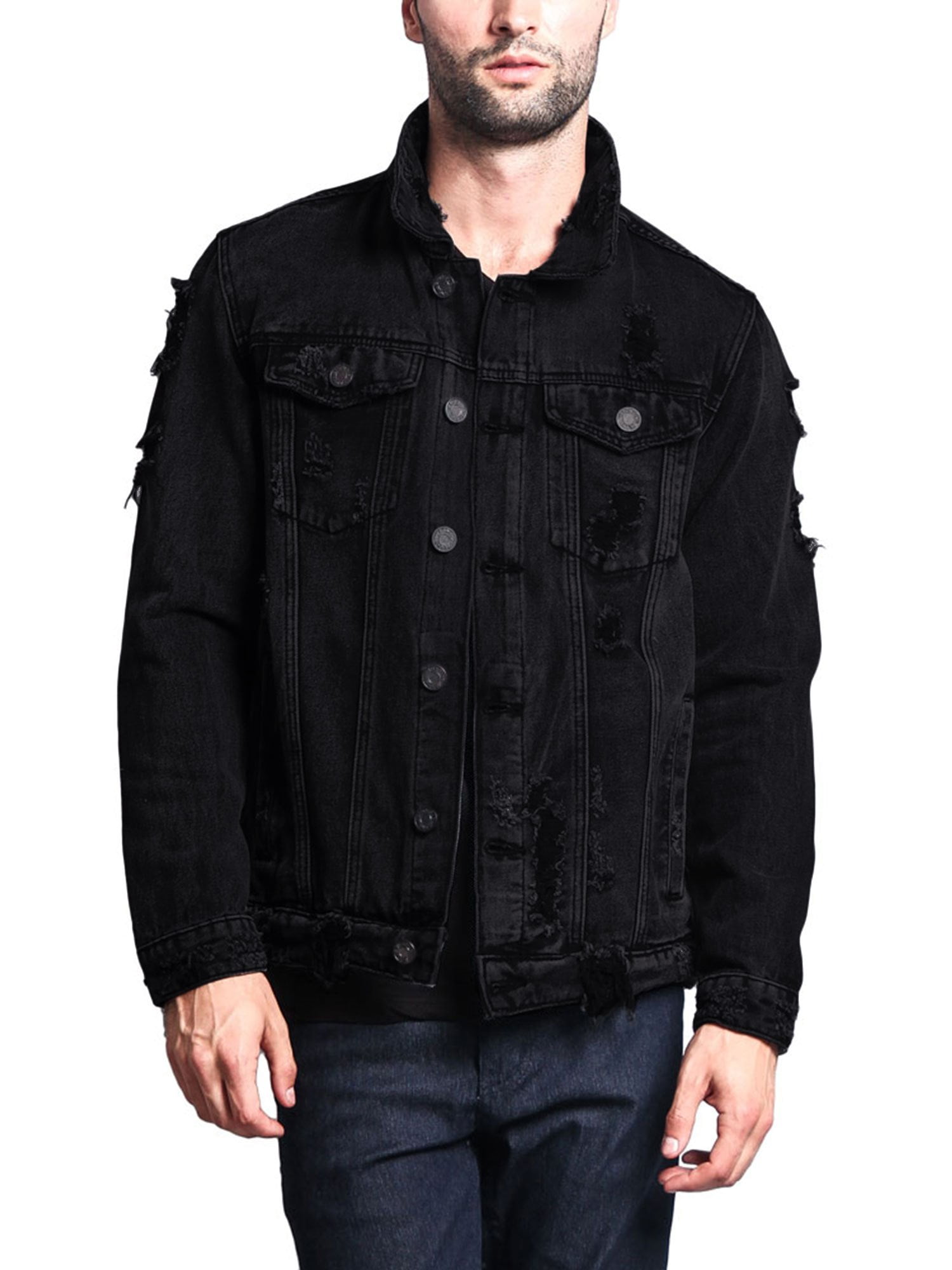 Supreme Embroidery Patch Black Denim Jacket Black Size L Cotton