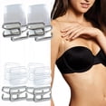 thumbnail image 2 of Elástico plástico hebilla sujetador correas mujeres transparente antideslizante silicona ajustable Invisible ropa interior mujer accesorios 1 par Gao Jinjia LED, 2 of 2