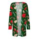 thumbnail image 4 of Camiseta de manga larga para mujer a la moda, cárdigan de Navidad con frente abierto de otoño, prendas de vestir exteriores holgadas, blusa estampada, abrigo, Tops Fridja BV0+4762, 4 of 5