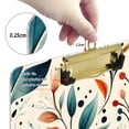thumbnail image 6 of FORMRS Acrylic Clipboard with Low Profile Clip Standard A4 Letter Size, 12.5" x 9", Beige Whimsical Leaves, 6 of 8