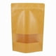 thumbnail image 5 of 100 Pack Kraft Paper Bags with Window, 10x15cm, Resealable Zip Lock for Food Storage, Stand-Up Pouches, 5 of 5