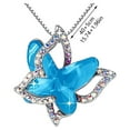 thumbnail image 2 of Jewelry VerPetridure Ladies Crystal Butterfly Necklace Multicolor Pendant Necklace, 2 of 2