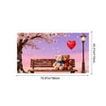 thumbnail image 3 of 71x45 Inches Valentines Tapestries Tapestry Christmas Decorations Wall Hanging Glow in the Dark Tapestry for Bedroom Living Room Party Banners Decor, 3 of 6