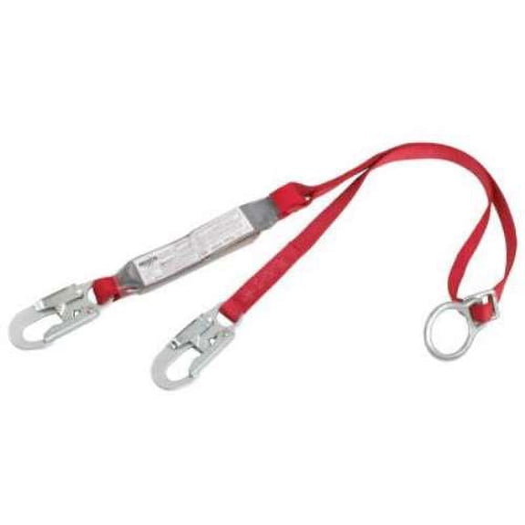 Capital Safety PRO Shock Absorbing Lanyard, 6 ft, Tie-Back, Self-Locking Connection, 1 Leg - 1 EA (098-1340200)