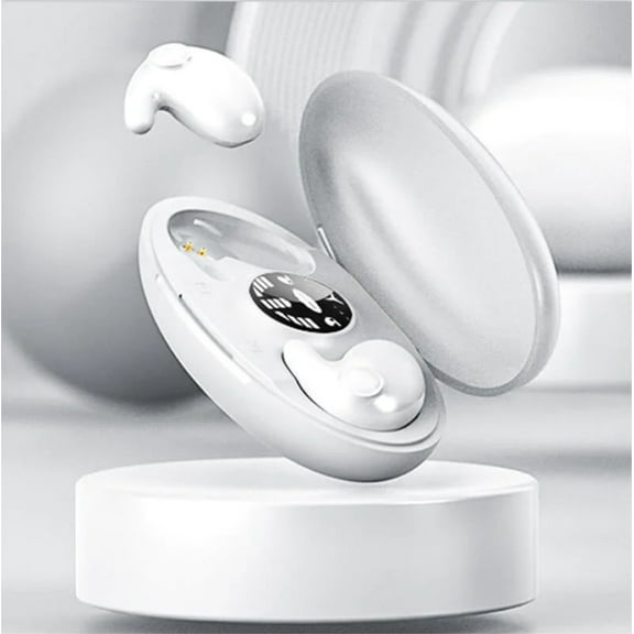 Hwkond Earbuds Wireless Bluetooth 2024 NEW Hi-Fi Headphones Bluetooth Invisible Sleep Wireless Earphone Ipx5 Wearing Wireless Earphones Polished Novelty Appearance Earbuds Headset Up to 25% Off