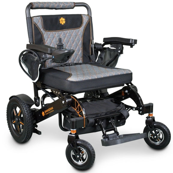 Mammoth Ergonomic Heavy Duty Electric Wheelchair - Portable All Terrain Mobility Bariatric Chair for Adults & Elderly - Black