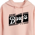 thumbnail image 3 of Barq's - Iconic Drinks & Beverages - Retro Banner - Juniors Cropped Pullover Hoodie, 3 of 5
