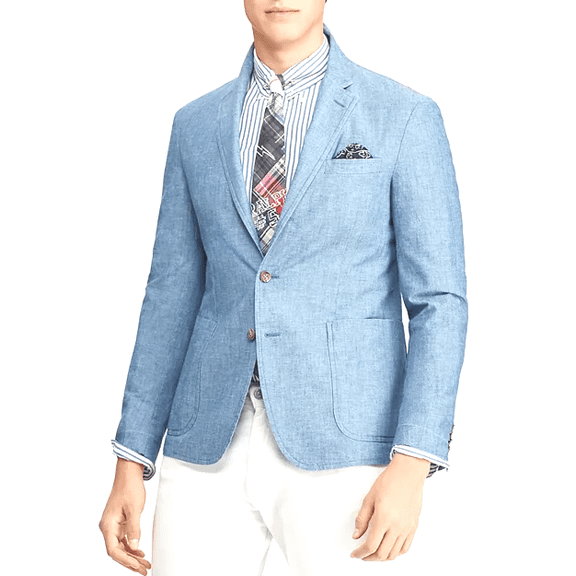 Polo Ralph Lauren Men's Morgan Yale Jacket Blazer Cotton Light Blue Size 40R