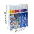 thumbnail image 2 of Mouliraty Water-based Acrylic Marker Set Student Multi-colored Acrylic Paint Pen Hand-painted DIY Color Marker 15ml, 2 of 5
