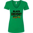 thumbnail image 3 of Inktastic Black History Month Every Day Women's V-Neck T-Shirt, 3 of 5