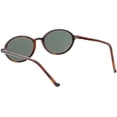 thumbnail image 4 of True Vintage Oval Sunglasses Slim Arms Neutral Colored Round Lens 49mm (Orange Tortoise / Smoke), 4 of 4