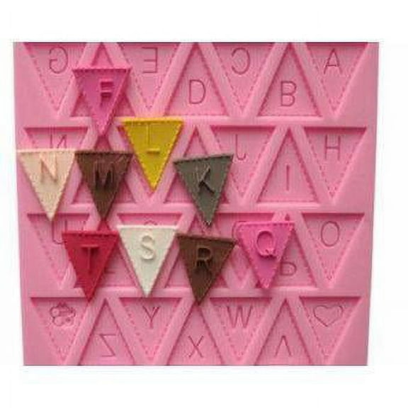 Flag Alphabet Font Letter Shapes Silicone Mold