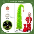 thumbnail image 5 of WETRBWEH Christmas Tree 6 ft, Artificial Christmas Trees with Metal Stand, Lime Green Trees Christmas Decorations for Holiday Home, 5 of 7