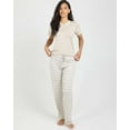 thumbnail image 6 of Real Essentials 2 Pack: Women's Pajama Set - Choose from Short Sleeve with Pocket or Long Sleeve without Pocket, 6 of 7