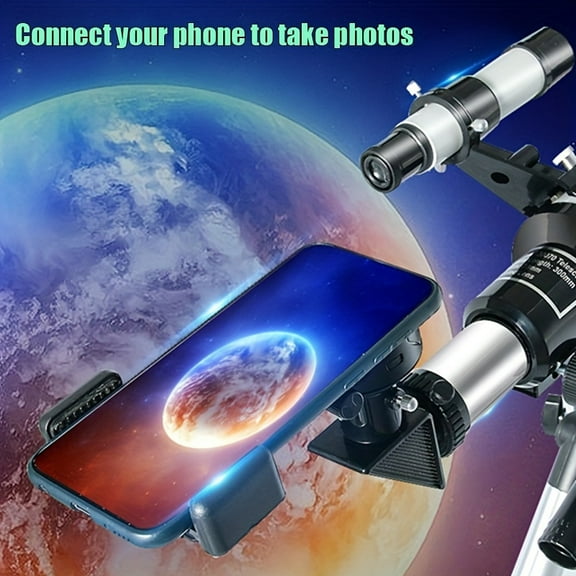 30070 70mm Aperture 150X Magnification Professional Astronomy Refractor Telescope for Adults & Kids, Beginners Portable AZ Mount Telescope with Phone Adapter, Stargazing & Moon Observation