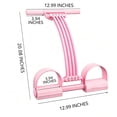 thumbnail image 5 of XHJRI 6-Tube Resistance Bands with Handles & Foot Pedals, Adjustable Tension Fitness Equipment for Full-Body Workout, Legs Arms Abs Training., 5 of 7