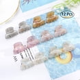 thumbnail image 5 of Hair Claw Clips Jaw Clamps - 12 Pcs No-Slip Grip Mini Hair Jaw Claw Clips for Women Thick Hair Clamps Hair Barrette Hair Styling Accessories, 5 of 12