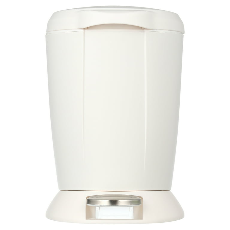 simplehuman Compact Round Bathroom Step Trash Can, 6 Liter / 1.6