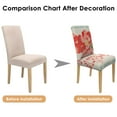 thumbnail image 5 of Chair Covers for Dining Room Chairs Stretch Printed Dining Chair Cover Set Of 4,Washable Elastic Pioneer Colorful Floral Kitchen Chair Slipcovers, Removable Seat Protector for Home or Party, 5 of 8
