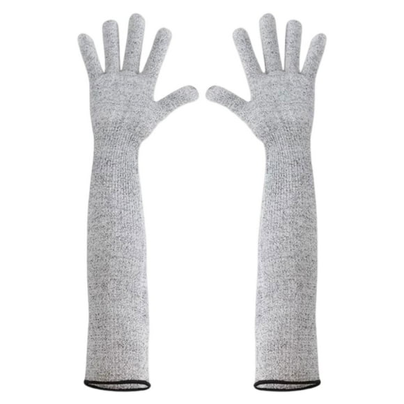 Guantes resistentes a cortes para hombres y mujeres, cubierta de manga de brazo de protección de trabajo resistente al desgaste para industrias de Zulema Guantes resistentes a cortes