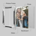 thumbnail image 2 of NOMADIC NOOK Plated Picture Frame with Crystal Wedding Shiny Clear Glass Photo Frames Tabletop Decor Gold and White/Gold and Black 4x6, 2 of 6