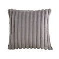 thumbnail image 3 of Funda de almohada de felpa de piel sintética, funda de almohada, funda de cojín para sofá, dormitorio, sala de estar, hotel, regalo de inauguración de Gris, 3 of 8