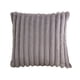 thumbnail image 3 of Funda de almohada de felpa de piel sintética, funda de cojín suave de lujo para silla Gris, 3 of 9