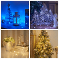 thumbnail image 4 of Cadena de luces LED de alambre de cobre solar para exteriores, resistente al agua, decoración de ambiente navideño, pequeñas luces de colores, cinturón de luces intermitentes, 4 of 4