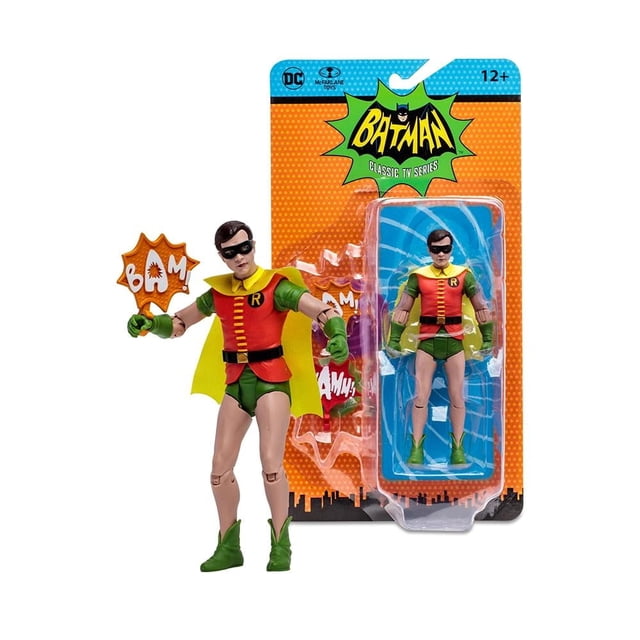 Figura de Acción McFarlane DC Retro Robin 6 Pulgadas Batman 66 Comic