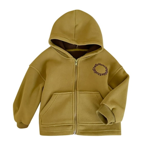 Boys Hoodie Boys Sweatshirts Toddler Kids Baby Girls Boys Hooded Coat Jacket Outerwear Zipper Warm Winter Outwear