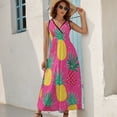 thumbnail image 2 of Lunarable Pineapple Art Sleeveless Dress Women's Summer Suit Dresses for Women 2025 Luxury Party Dress, 2 of 7