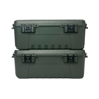 Plano Large Hinged Storage Box, 108 Quart, Green, Outdoor Utility