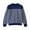 Navy, variant on Fesfesfes Women Sweater Round- Neck Stripe Splicing Recreational Knitting Sweater Long Sleeve Tops or