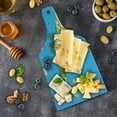 thumbnail image 5 of Wanderlust Cutting Board, Republic of Cuba Modern Geographical Island Atlantic Ocean Illustration, Tempered Glass Cutting and Serving Board, Wine Bottle Shape, Blue White Yellow, by Ambesonne, 5 of 5