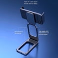 thumbnail image 7 of New Upgraded Cell Phone Stand, 360 Folding Bracket Back Clip Type, Fully Adjustable Foldable Desktop Phone Holder Cradle Dock for iPhone 15 14 13 Pro Xs Xs Max, All Phones (Black), 7 of 7