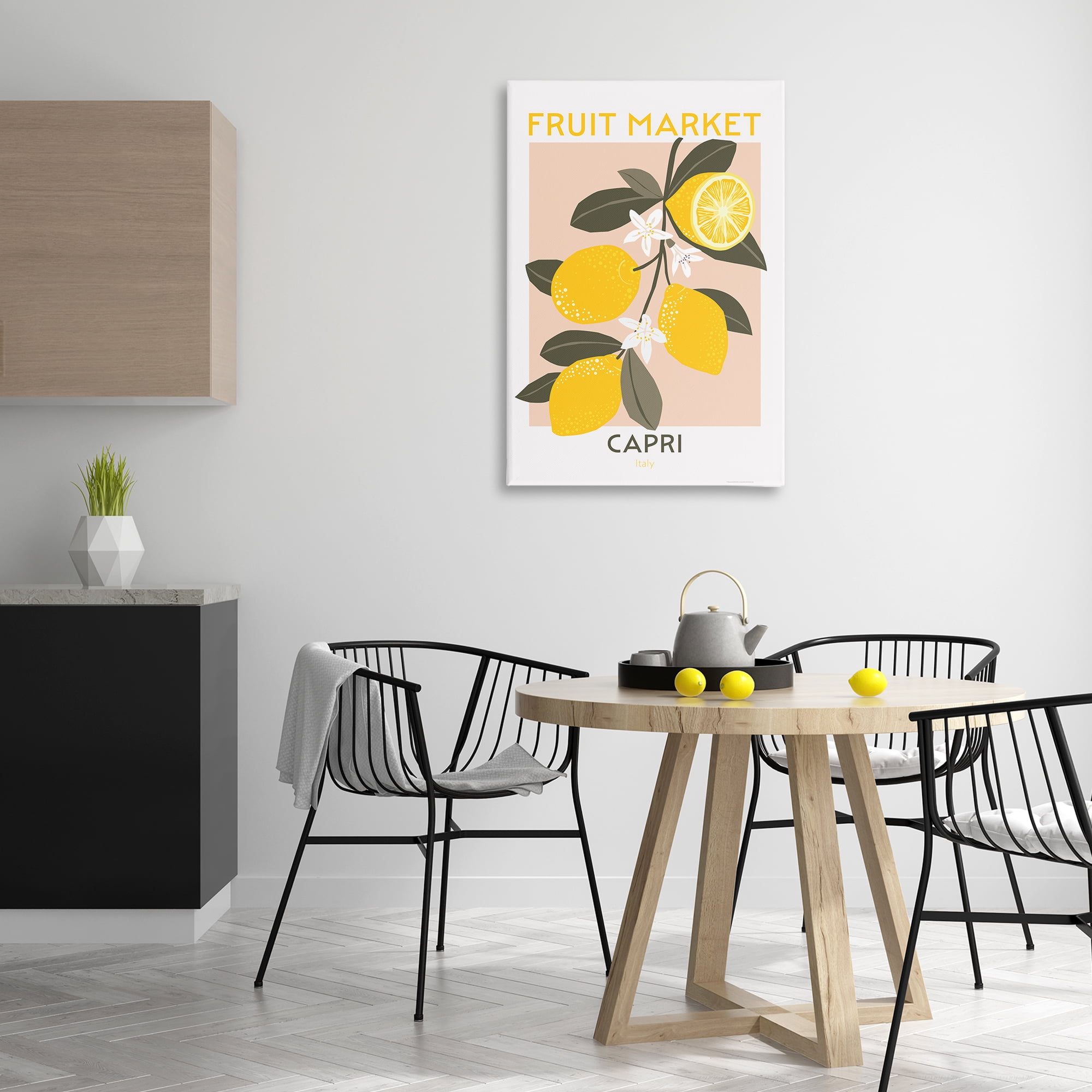 Stupell Industries Fruit Market Lemon Branch Food & Beverage Painting Wrapped Canvas Art Print Wall Art, 24 x 36