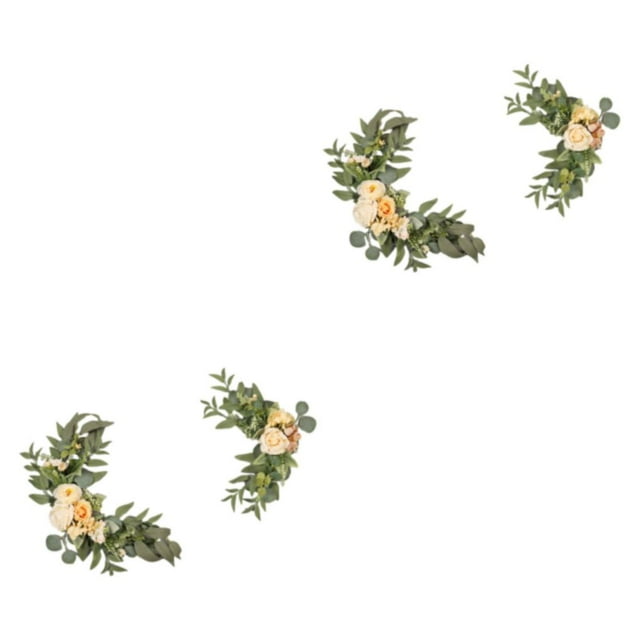 Destyer Durable Faux Fleur Parti Pendentif – Apparence Réaliste Bonne Texture Bas Champaign 2Set