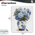 thumbnail image 4 of Stupell Industries French Country Blue Bird & Hydrangea Vase Canvas Art, 16 x 20, by Imagine It Images, 4 of 8