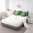 thumbnail image 5 of Homewish Kawaii Lion Elephant Giraffe 7-Piece Twin Bedding Set - Jungle Botanical, 5 of 8