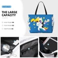 thumbnail image 3 of KdxioCool Unicorn Star Golden for Beach Bag for Women Large Beach Tote Bag Waterproof Sandproof Swim Bag with Zipper Pockets Beach Vacation Travel, 3 of 7