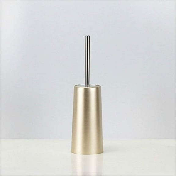Toilet brush and bracket, floor-standing anti-rust durable toilet brush Champagne gold