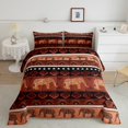 thumbnail image 2 of Erosebridal Bohemian Aztec Bedding Twin Comforter Set,Elephant Print Down Comforter,Animal Decor,Reversible,Lightweight,2-Piece, 2 of 8