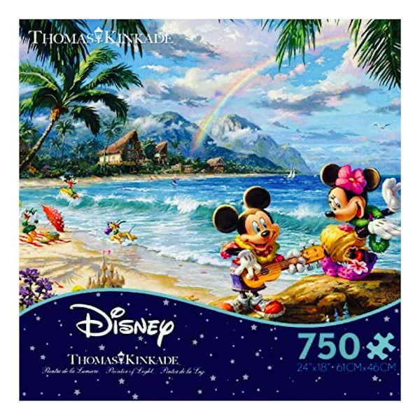 Ceaco: Thomas Kinkade - Mickey and Minnie in Hawaii Jigsaw Puzzle (750 pc)