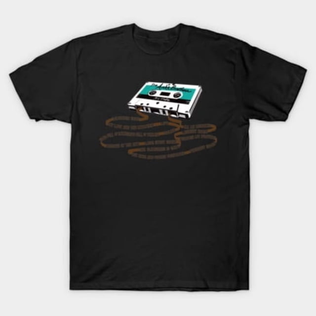 T-Shirt Unisexe Graphique Nostalgie Musique Cassette Rétro des Années 80 AB Mixtape, Tailles jusqu'à 3TG