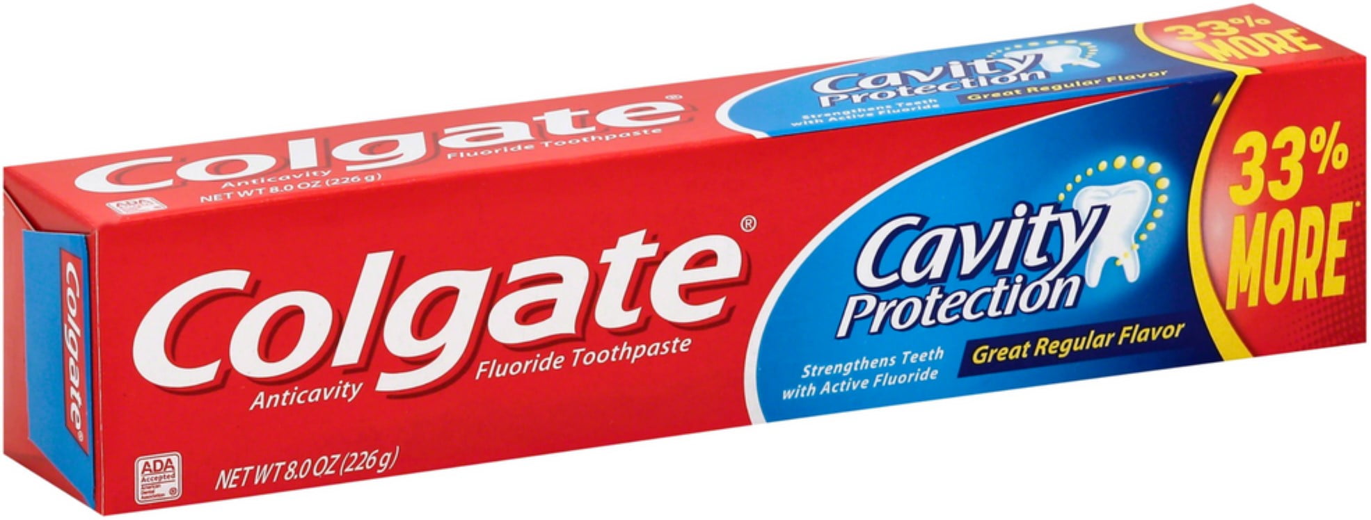 Colgate Cavity Protection Toothpaste, Great Regular Flavor 8 oz (Pack