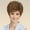 Brown 4, variant on PHOCAS Short Blonde Wigs for Women Highlight Layered Pixie Cut Wig with Bangs