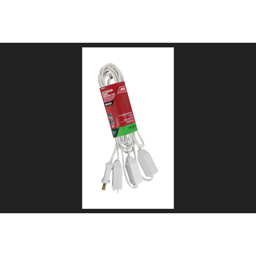 Cord Ext Tree 15' Wht