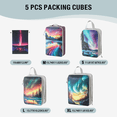 thumbnail image 4 of Packing Cubes for Travel, 5 Pieces Luggage Packing Organizers for Suitcase, Travel Essentials for Organizing Clothes, 4 of 7